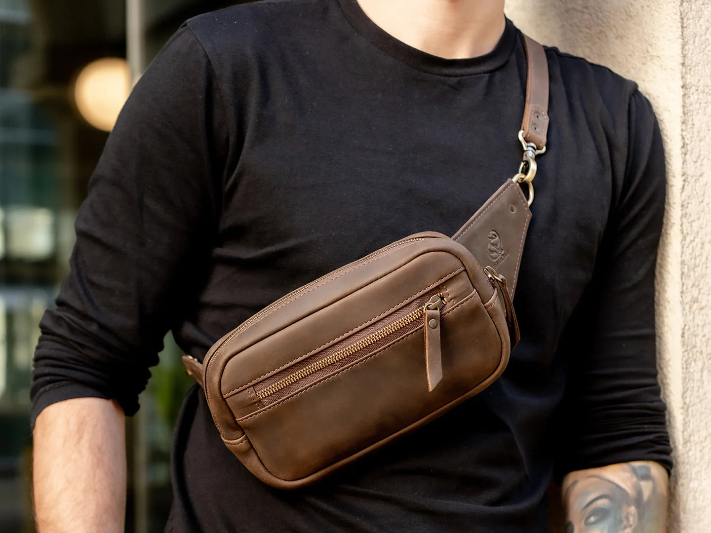 Quest – Leather Waist Bag Fanny Pack Bum Bag for Men and Women