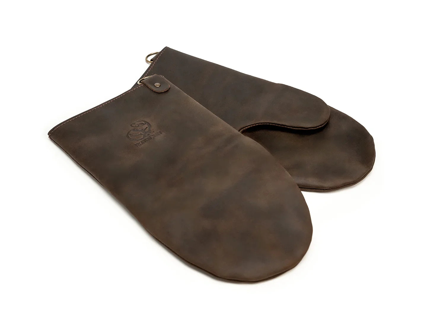 Leather Heat-Resistant BBQ Grilling Gloves