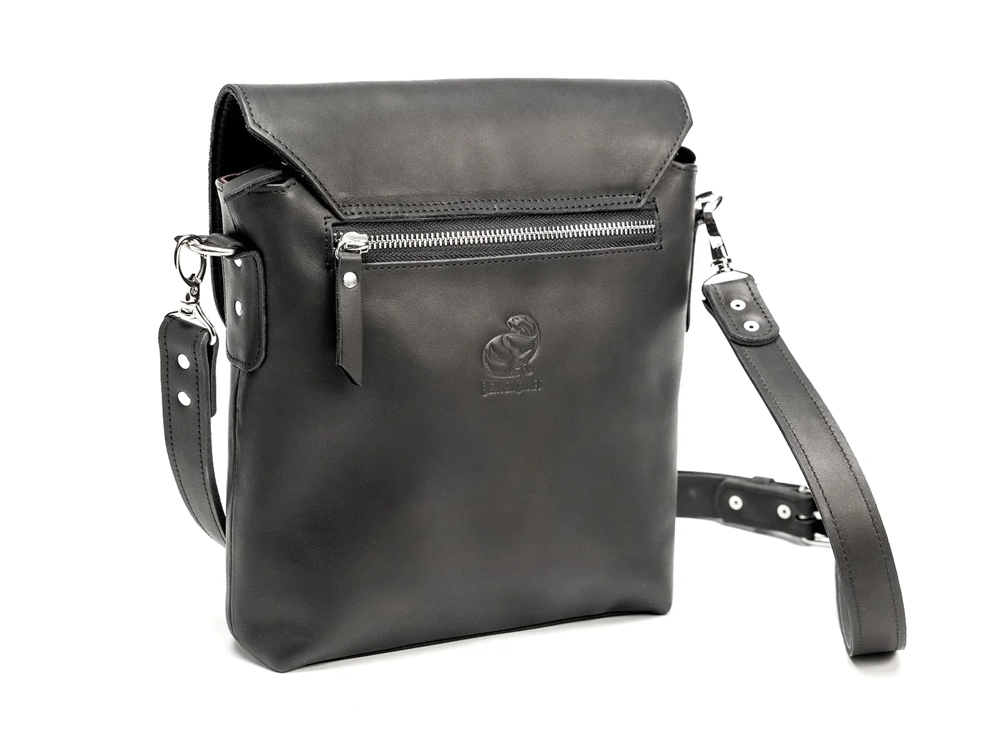 Leather Flap Over Shoulder Bag