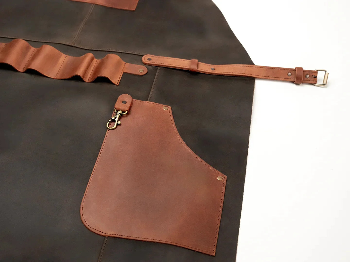 Crazy Horse Leather BBQ Apron