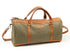 Canvas and Leather Travel Luggage Duffel Bag