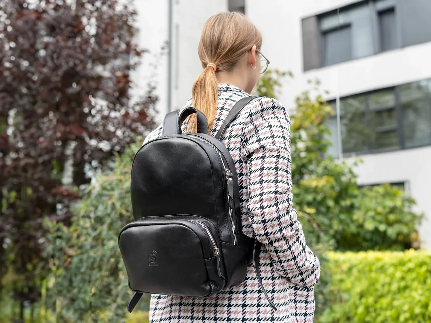 Serenity – Leather Backpack for Women, Black