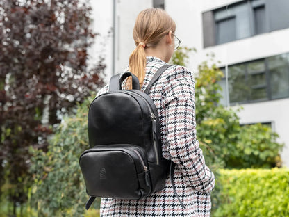 Serenity – Leather Backpack for Women, Black