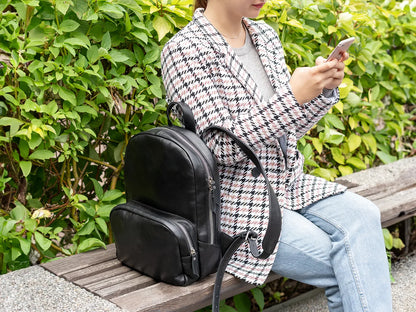 Serenity – Leather Backpack for Women, Black