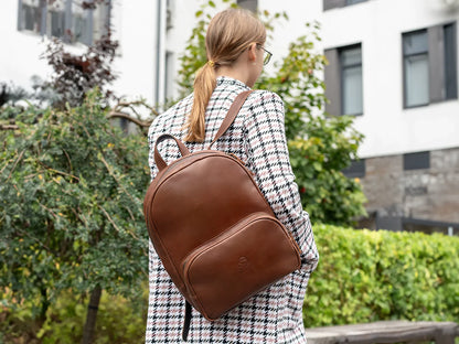Serenity – Leather Backpack for Women, Brown