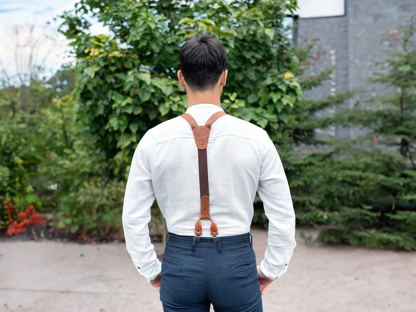 Metal Clips suspenders back