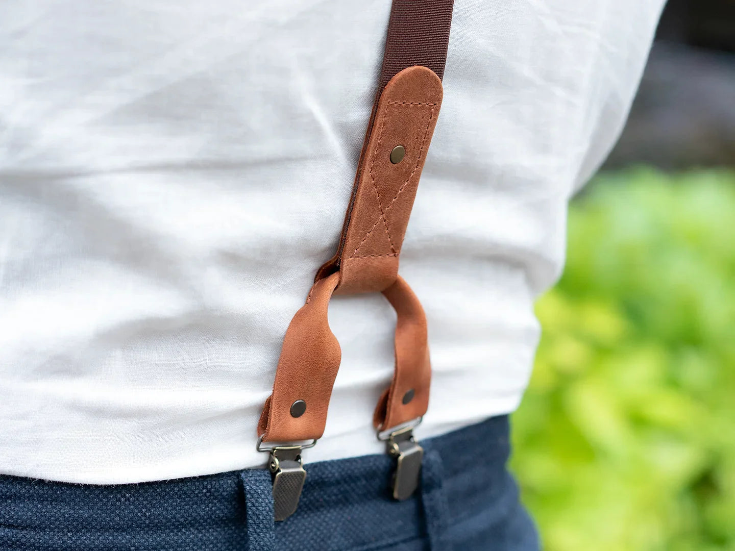 Metal Clips for suspenders close-up