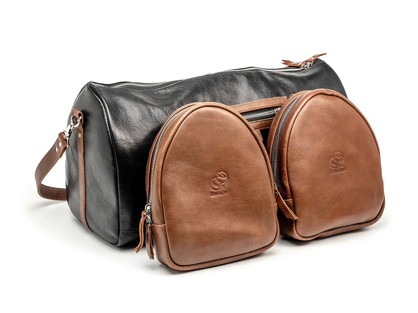 Leather Travel Luggage Duffel Bag